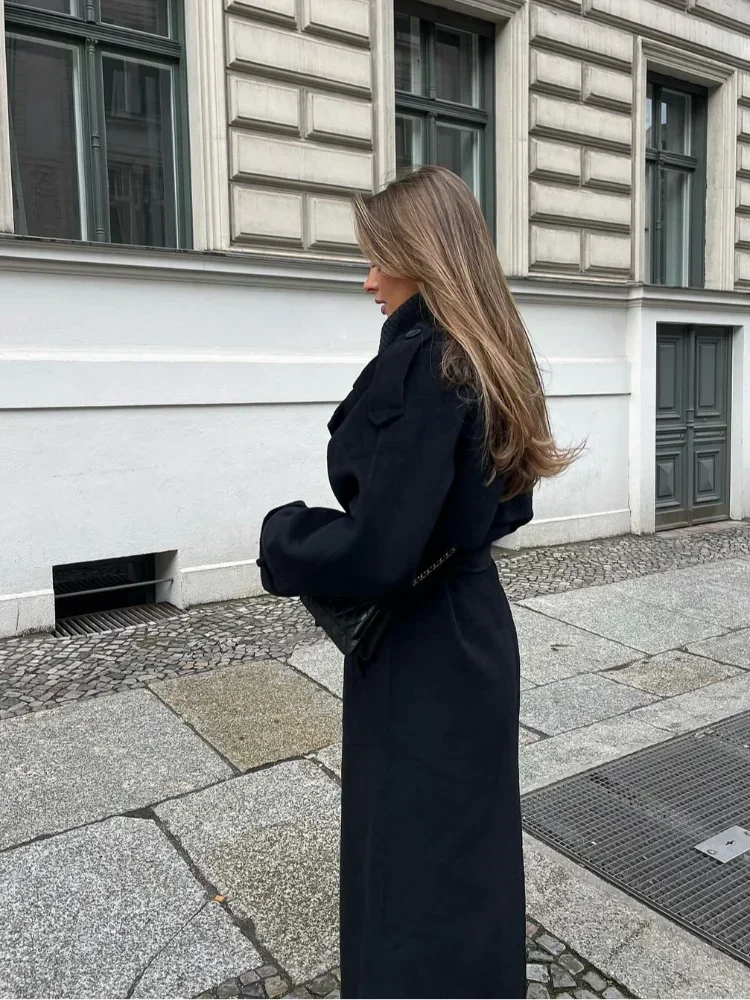 Long cashmere Coat for Women 