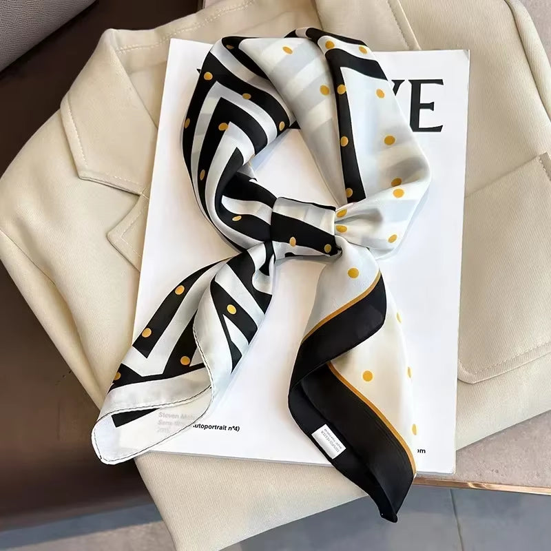 Luxury women satin scarf