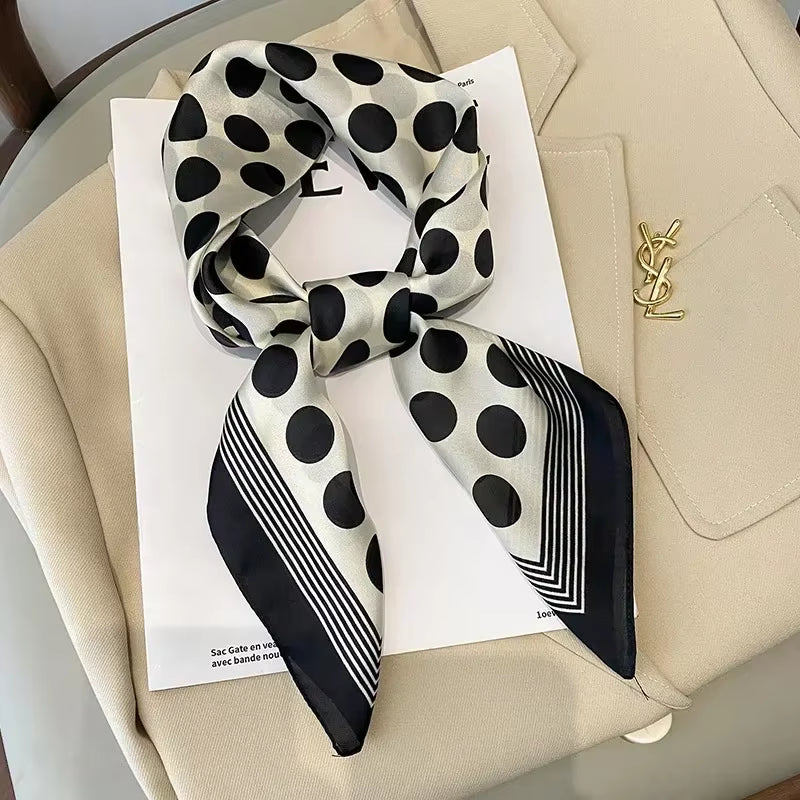 Luxury women satin scarf